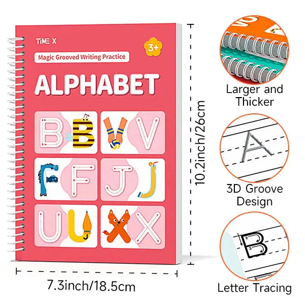 MagicTrace™ Reusable Writing & Learning Set – Makes Handwriting Fun for Kids